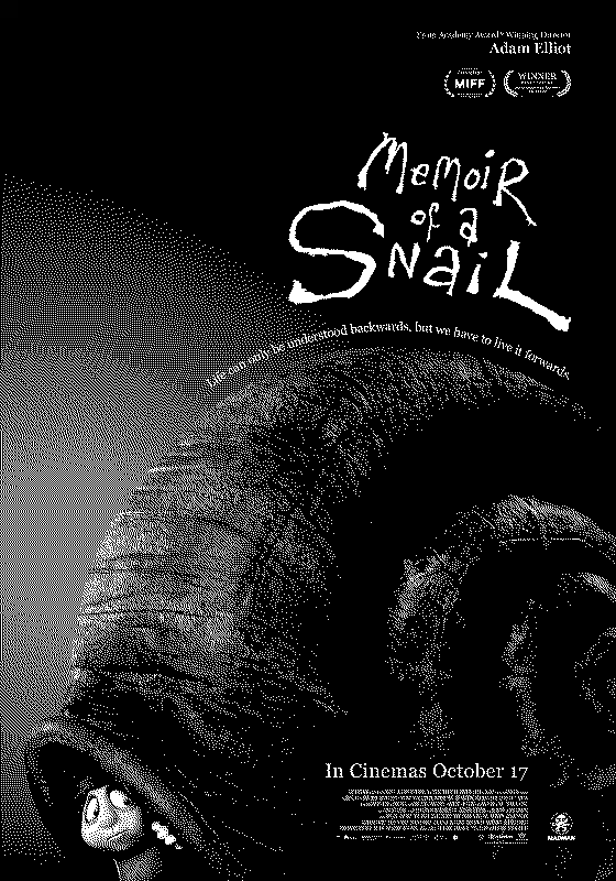 Cover image for the event titled "Memoir of a Snail (2024)"
